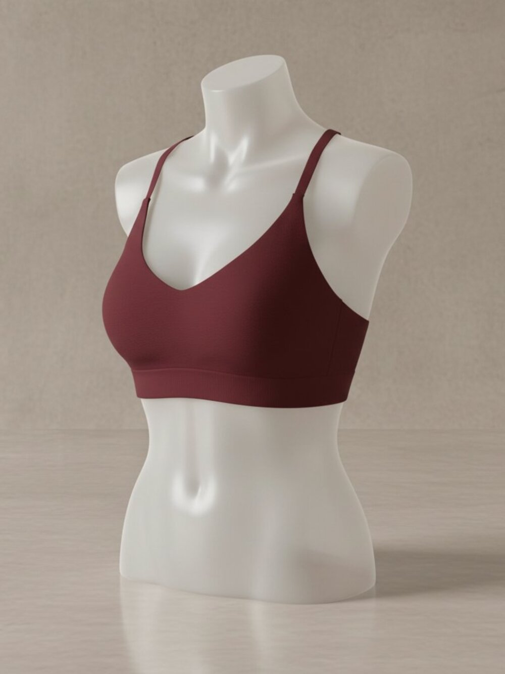Nike Sports Bra - Low Impact, crisscross back - medium - Maroon